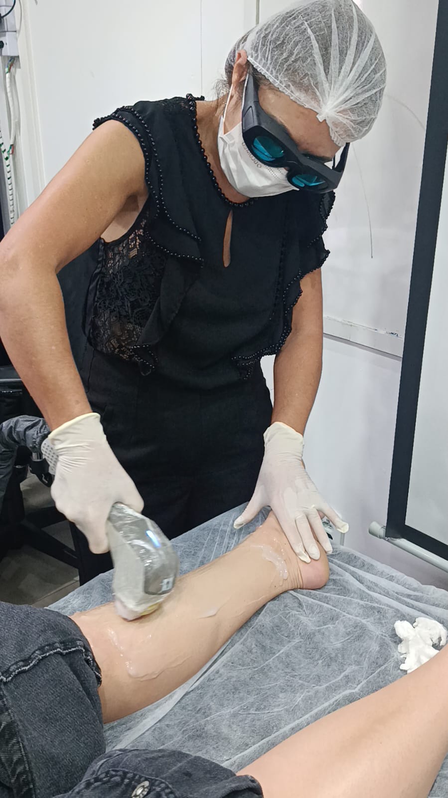 Aplicação Laser Perna